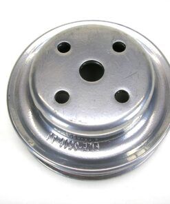 10098 Water Pump Pulley, Mustang 5.0, OEM Ford, Silver Ceramic Powder-Coated